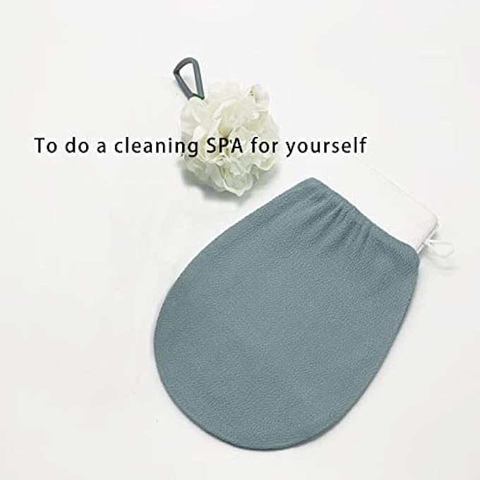 Juformin Shower Gloves, Exfoliating Glove, Scrub Gloves, Exfoliating Bath Glove, Exfoliating Mitt, Special Body Scrubber for Removes Dead Skin without Damaging the Skin (blue) - Image 5
